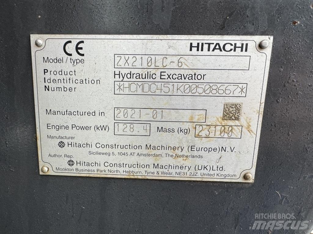 Hitachi ZX 210 LC-6 حفارات زحافة