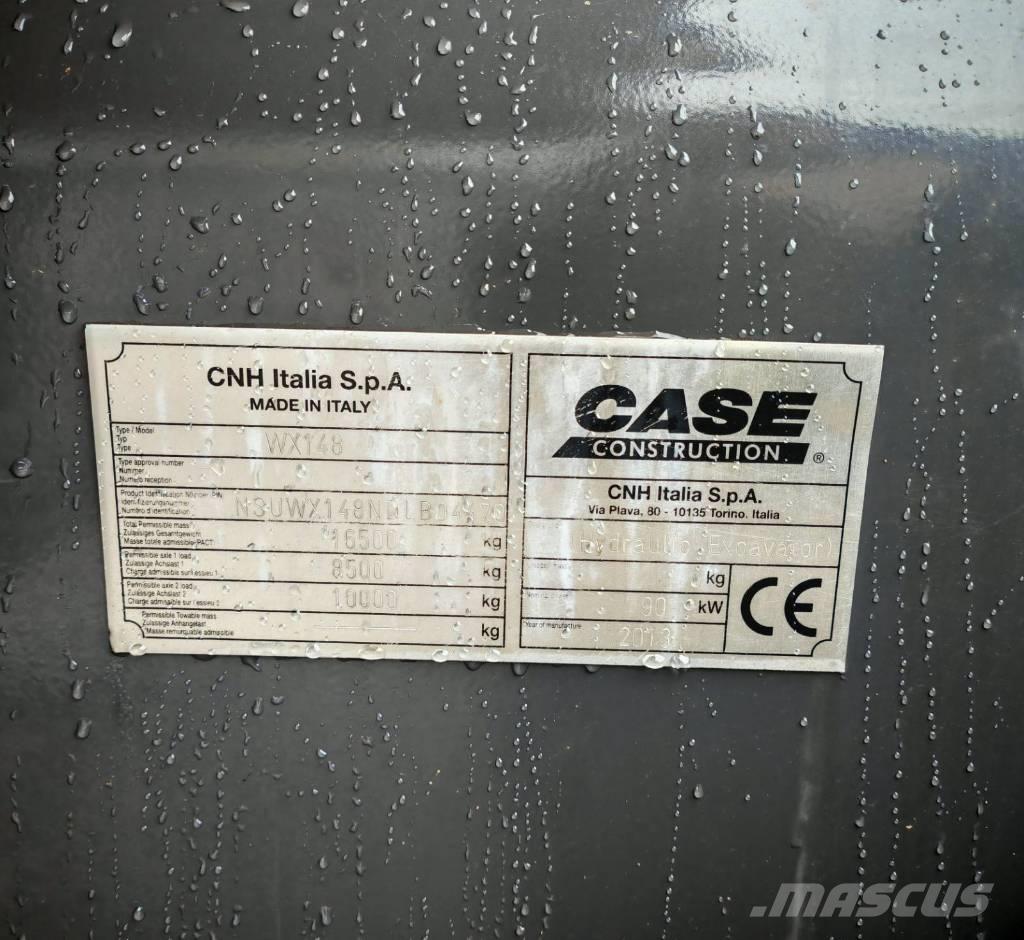 CASE WX 148 حفارات بعجل