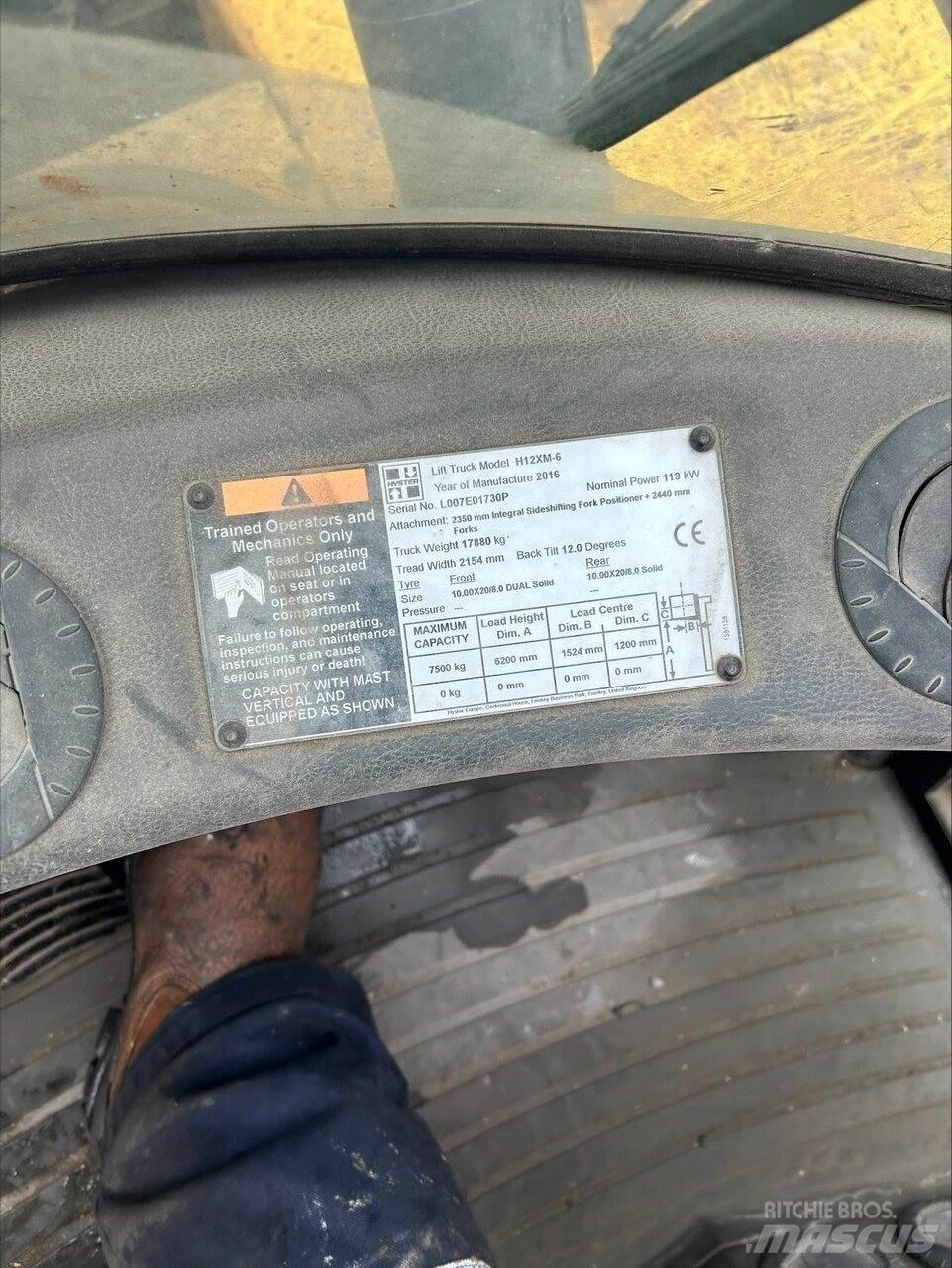 Hyster H12.00XM6 شاحنات الديزل