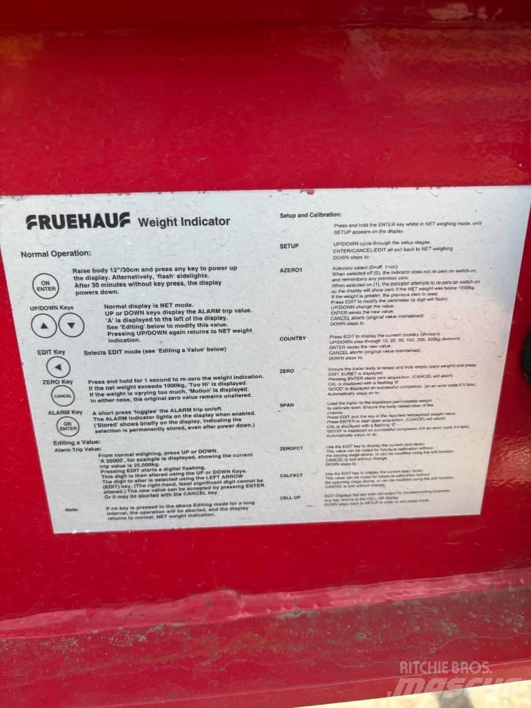 Fruehauf Halfpipe نصف مقطورات قلابة