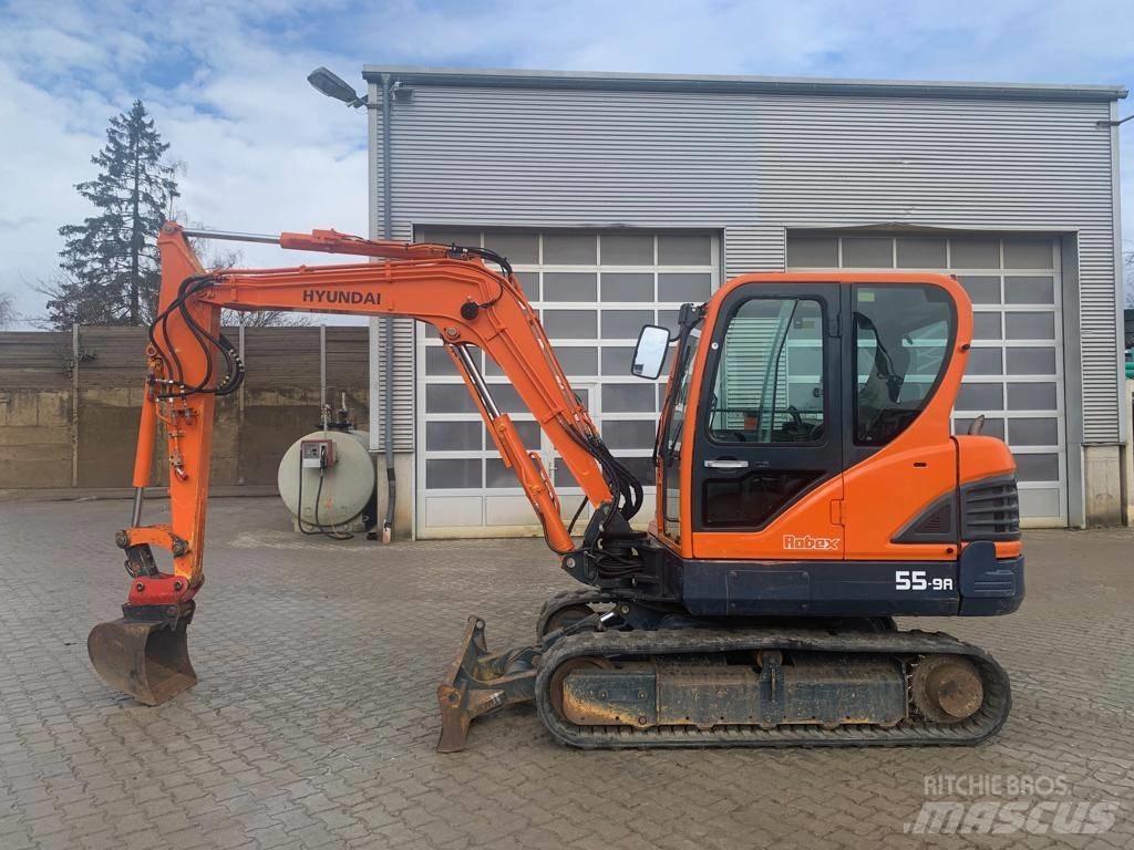 Hyundai R55-9A حفارات صغيرة أقل من 7 طن (حفارات صغيرة)