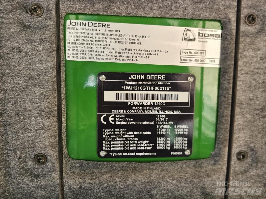 John Deere 1210 G حصادات