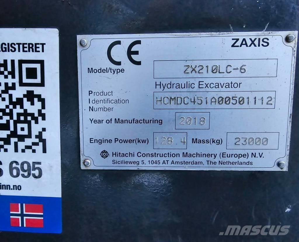 Hitachi ZX 210 LC-6 حفارات زحافة