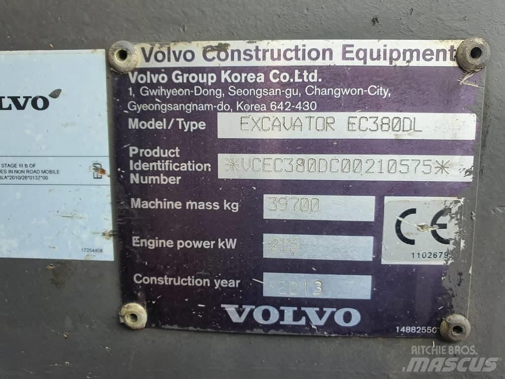 Volvo EC 380 D L حفارات زحافة