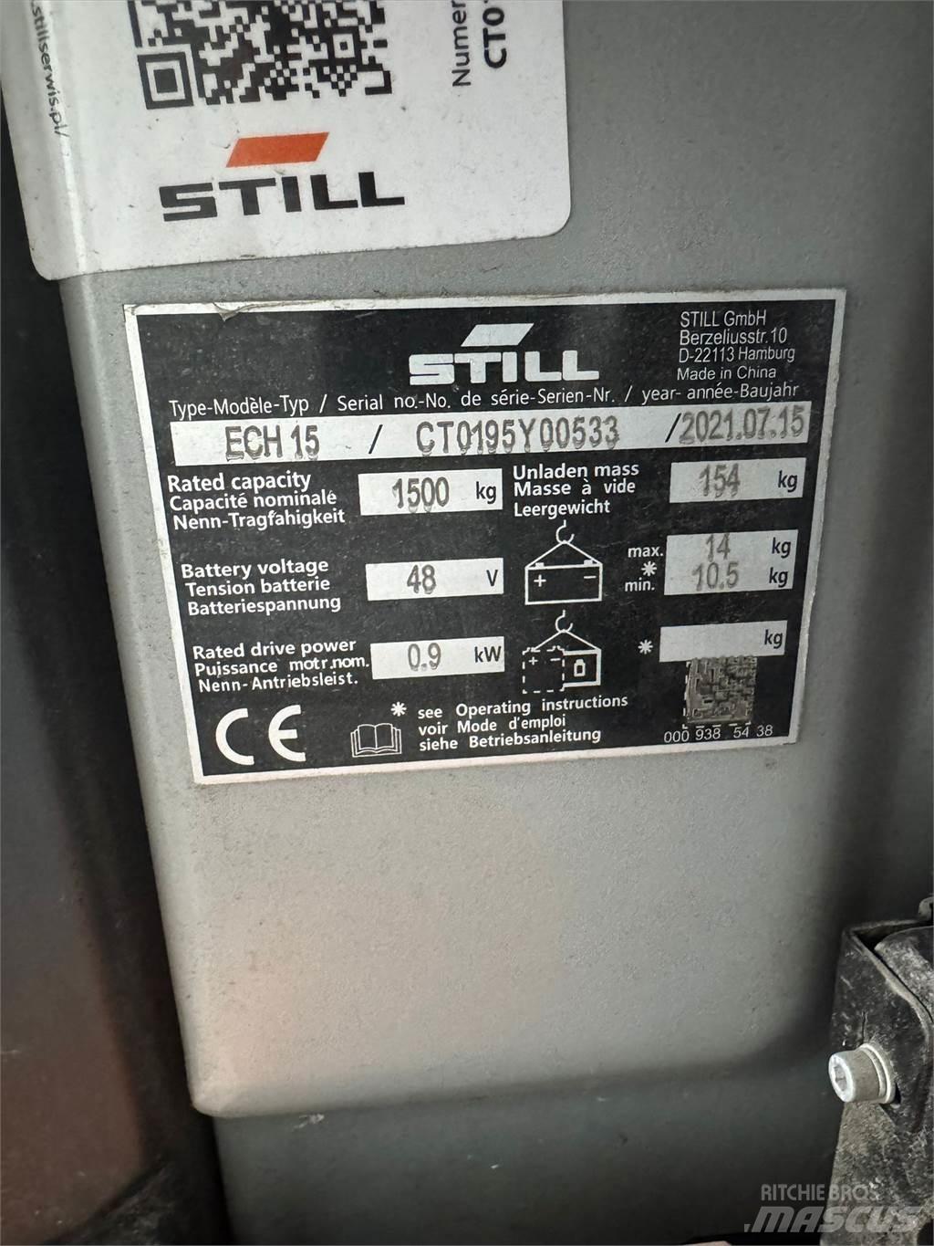 Still ECH 15 معدات الرفع منخفض المستوى