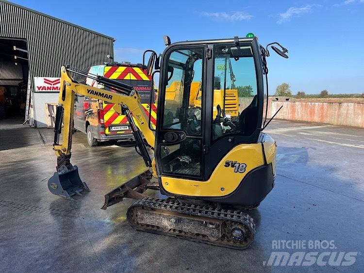 Yanmar SV18 حفارات صغيرة أقل من 7 طن (حفارات صغيرة)