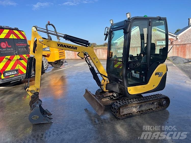 Yanmar SV18 حفارات صغيرة أقل من 7 طن (حفارات صغيرة)