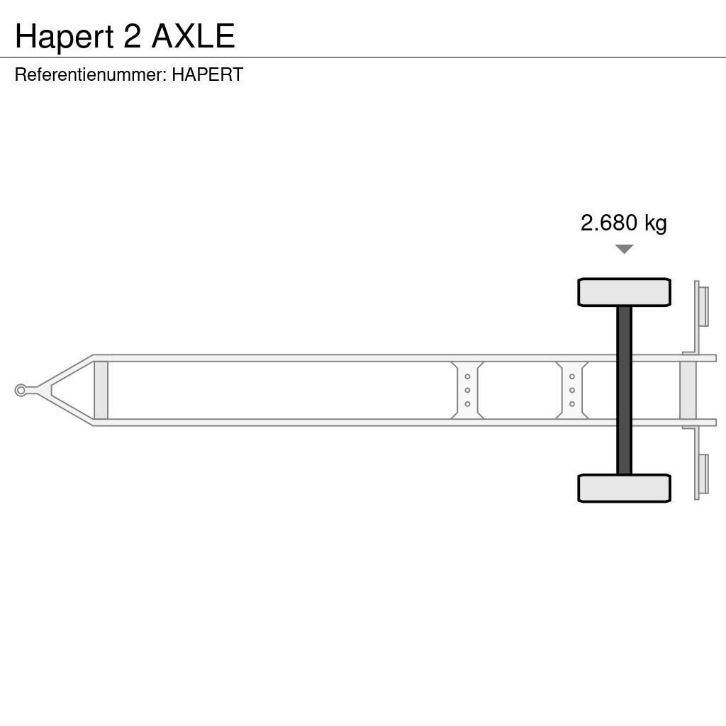 Hapert 2 AXLE مقطورات بغطاء جانبي