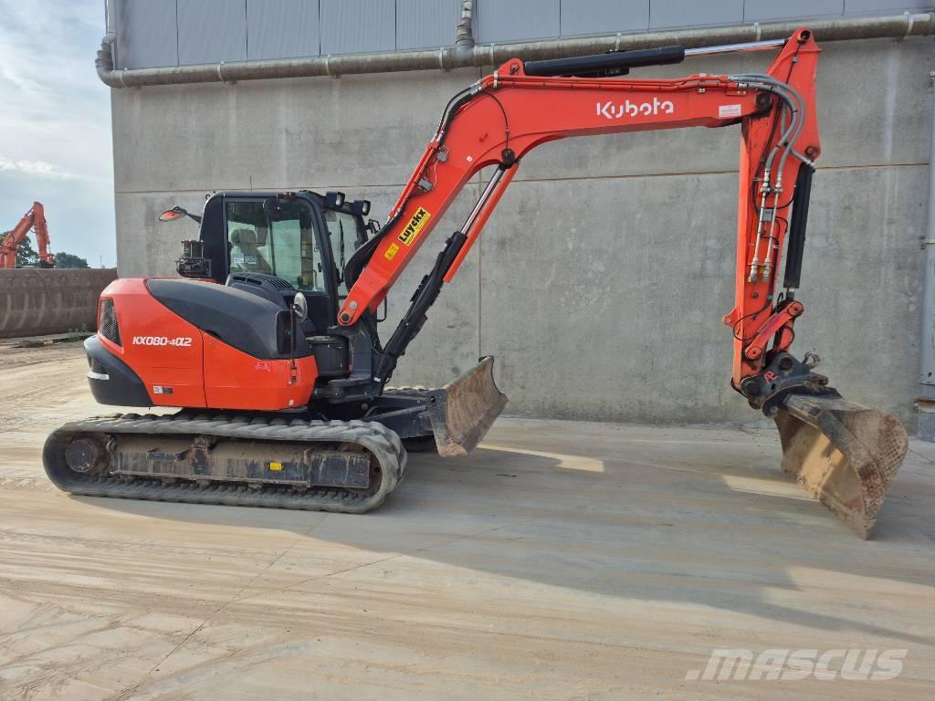 Kubota KX080 4@2 حفارات وسط 7 طن - 12 طن