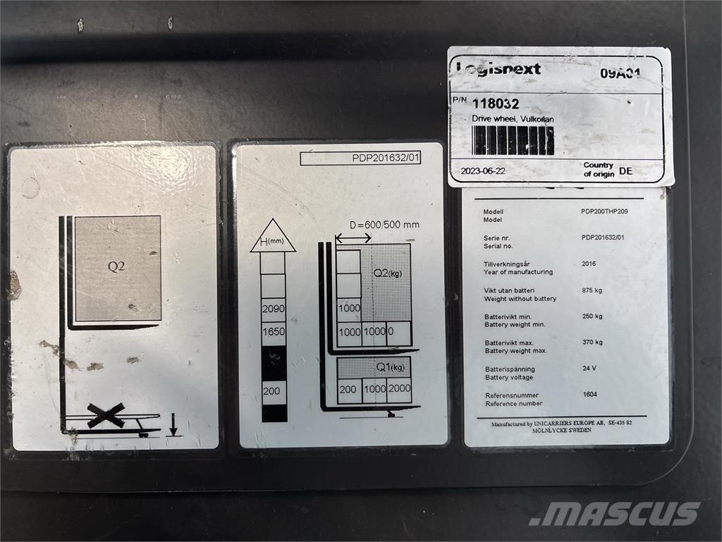 Atlet PDP200 شاحنات مناولة ذاتية الدفع