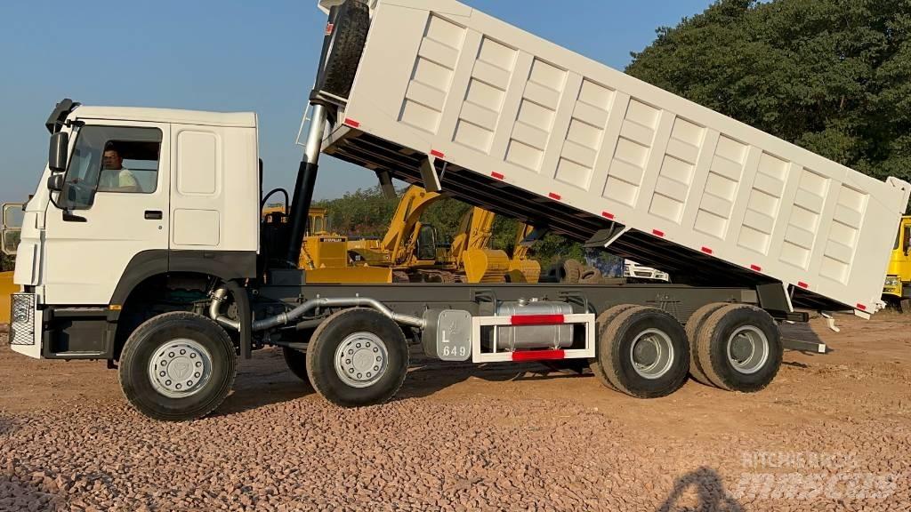Howo 371hp شاحنات قلابة