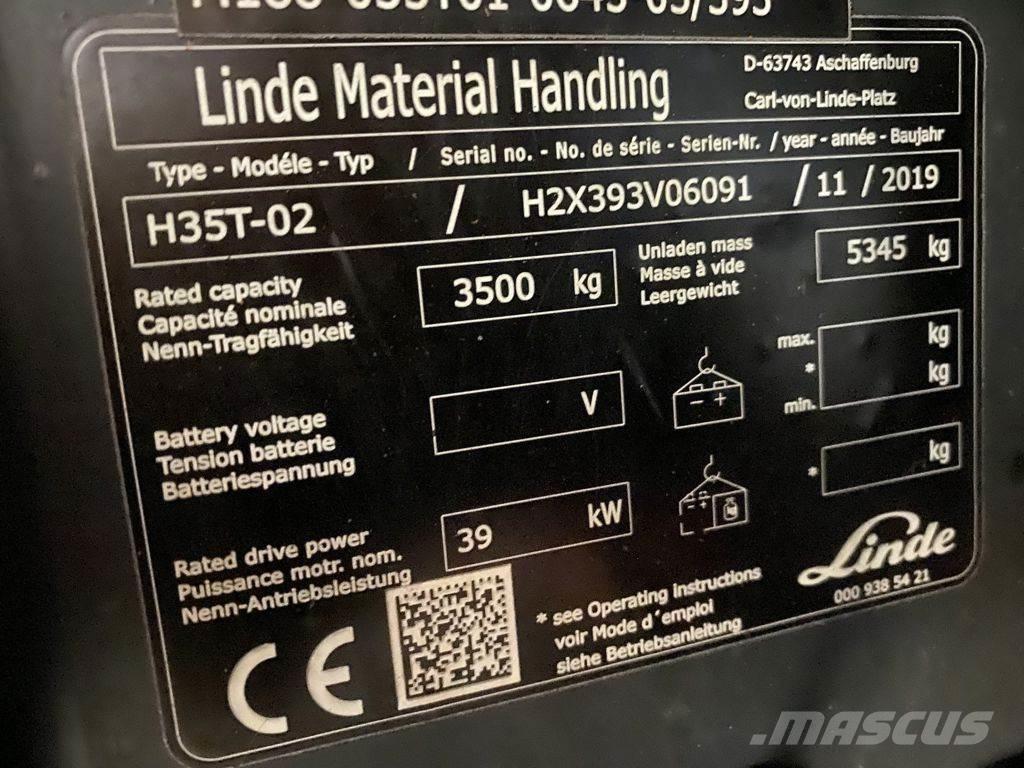 Linde H35T-02 شاحنات LPG
