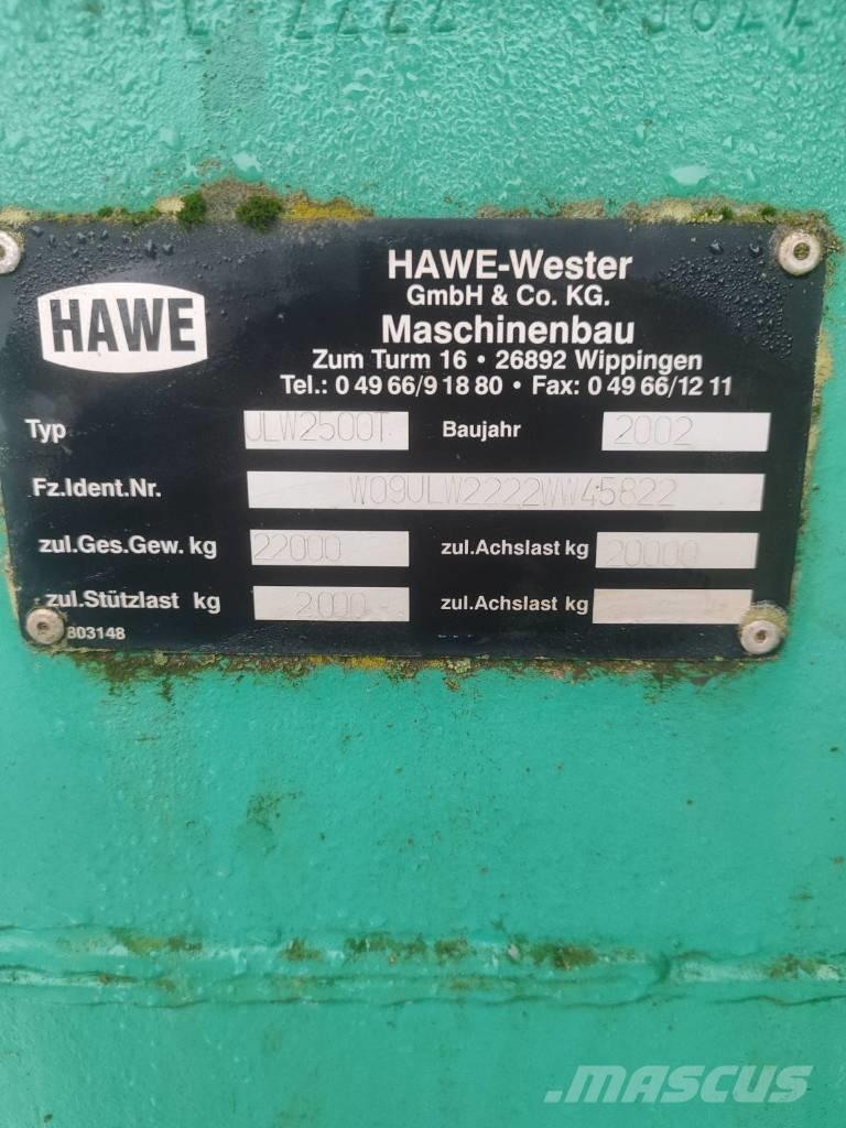 Hawe ULW 2500T مقطورة حبوب