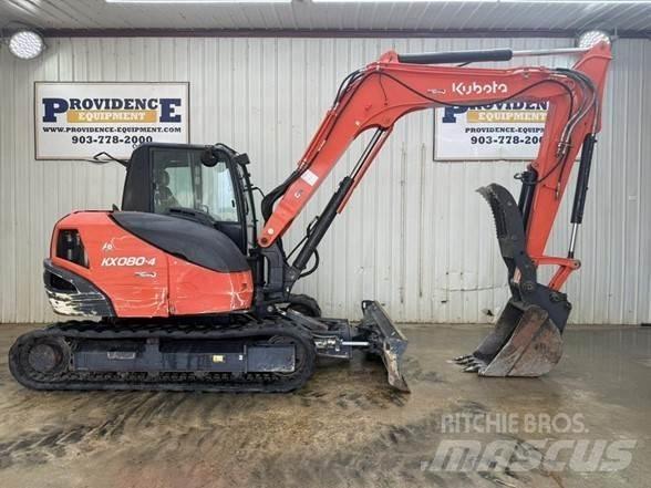 Kubota KX080-4 حفارات زحافة
