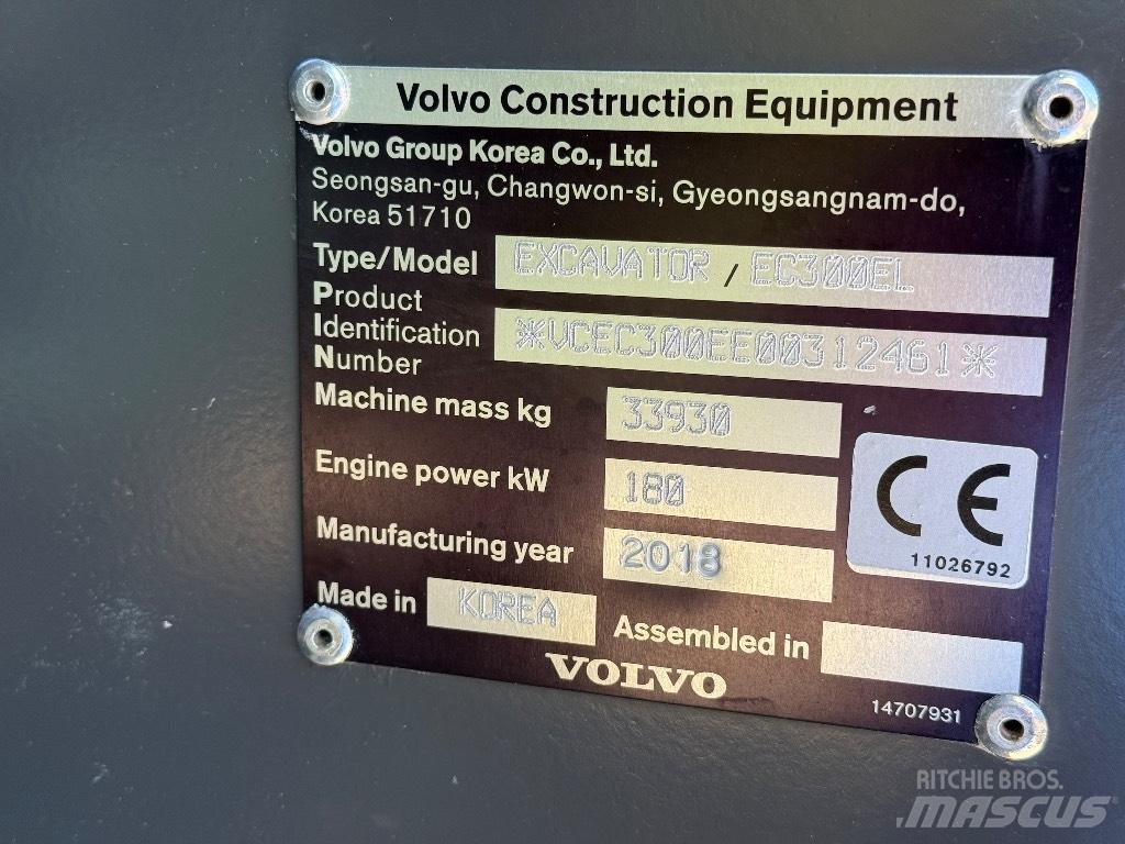 Volvo EC 300 EL حفارات زحافة