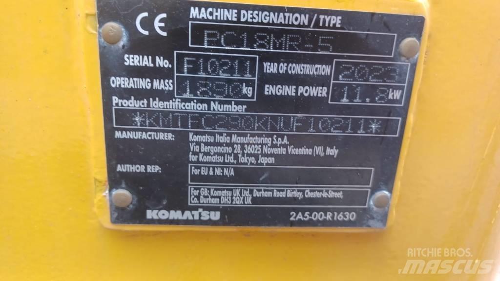 Komatsu PC18MR-5 حفارات صغيرة أقل من 7 طن (حفارات صغيرة)