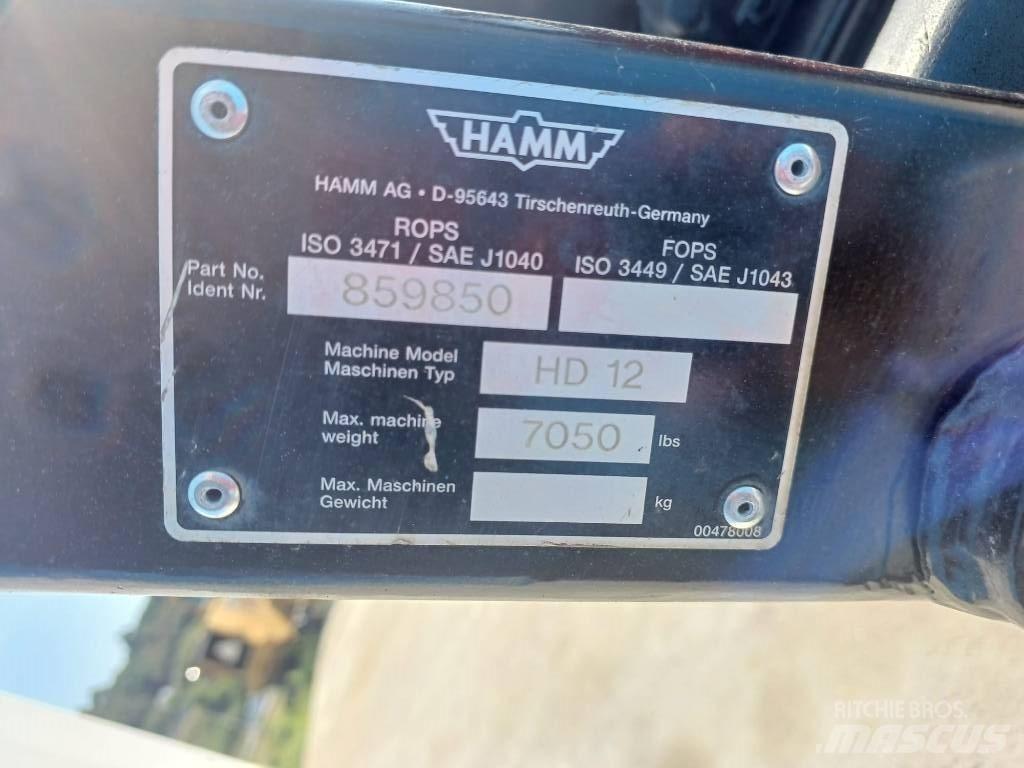 Hamm HD 12 مداحل ثنائية الاسطوانة