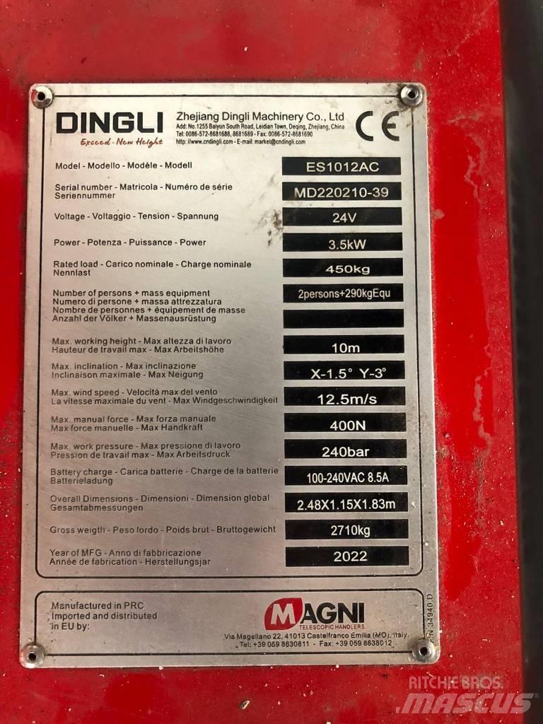 Magni ES 1012 AC رافعات مقصية الشكل