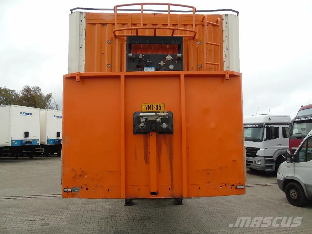 Samro 3 AXLE BPW نصف مقطورات مسطحة / مفصلية الجوانب