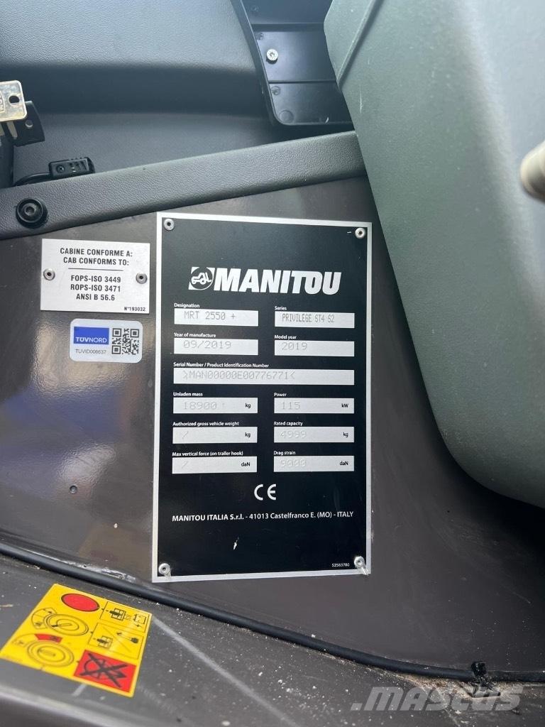 Manitou MRT 2550 مناولات متداخلة