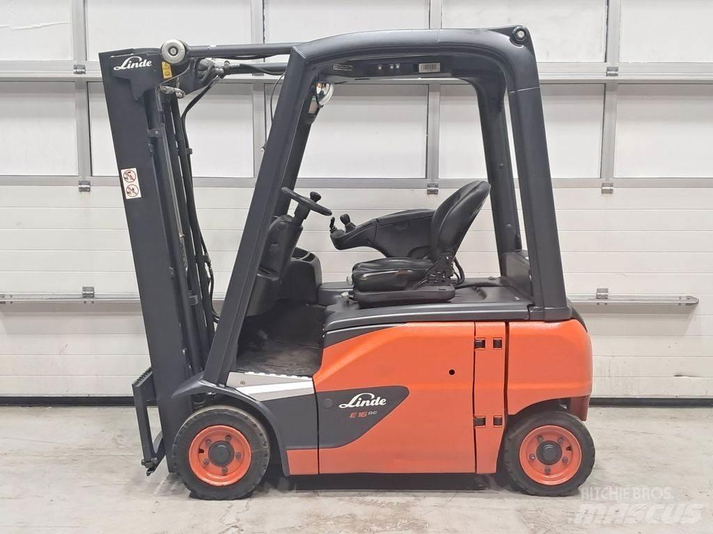 Linde E16P-02 شاحنات ذات رافعات شوكية تعمل بالكهرباء