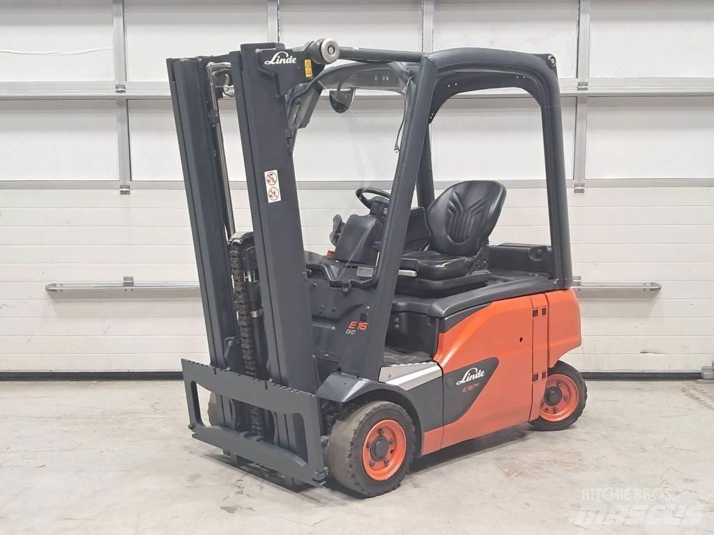 Linde E16P-02 شاحنات ذات رافعات شوكية تعمل بالكهرباء