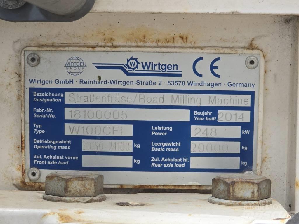 Wirtgen W 100 CFI ماكينات الكشط البارد للأسفلت