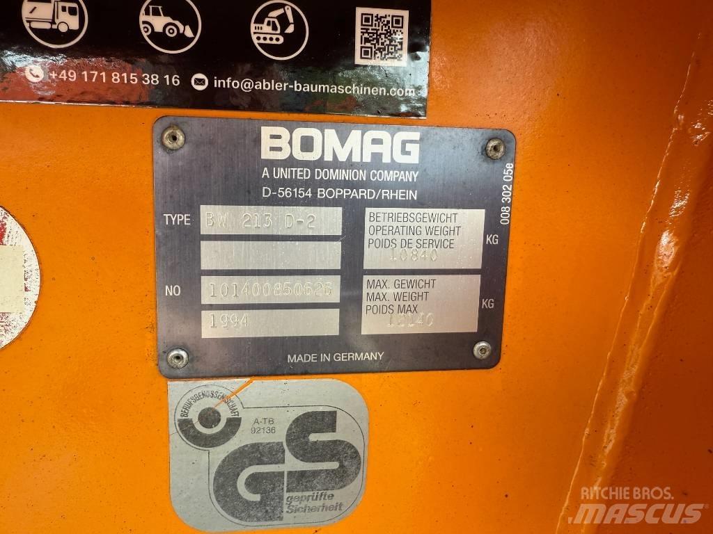 Bomag BW 213 D-2 مداحل أحادية الأسطوانة