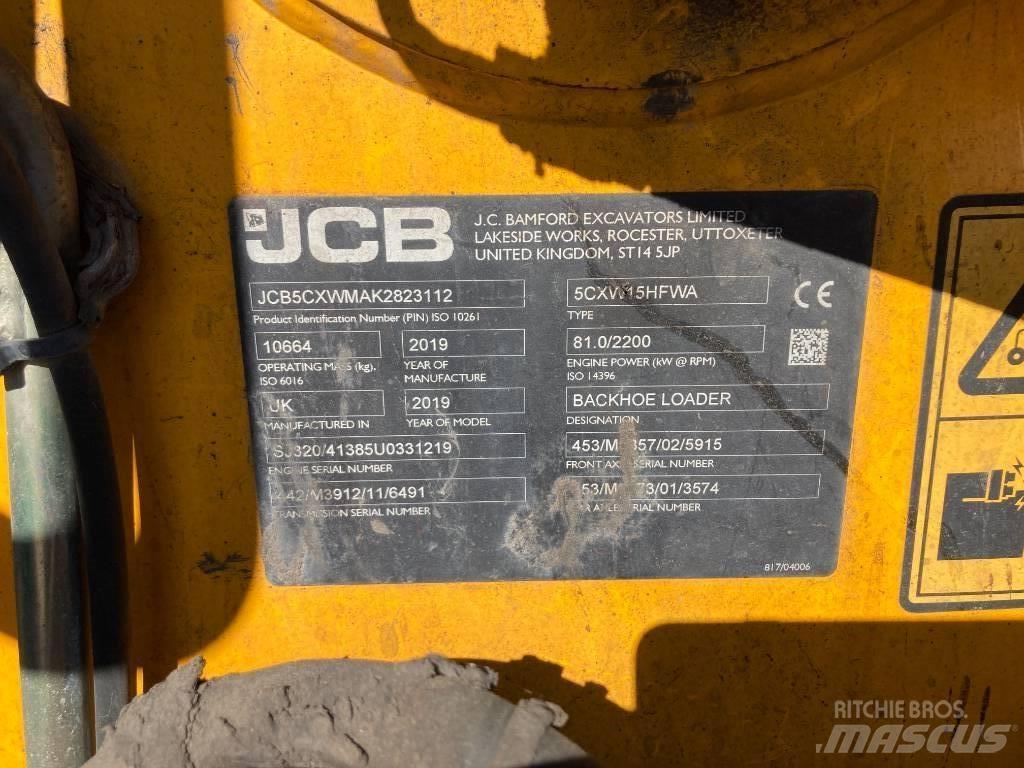 JCB 5 CX Wastemaster لوادر ذات جرافات عكسية