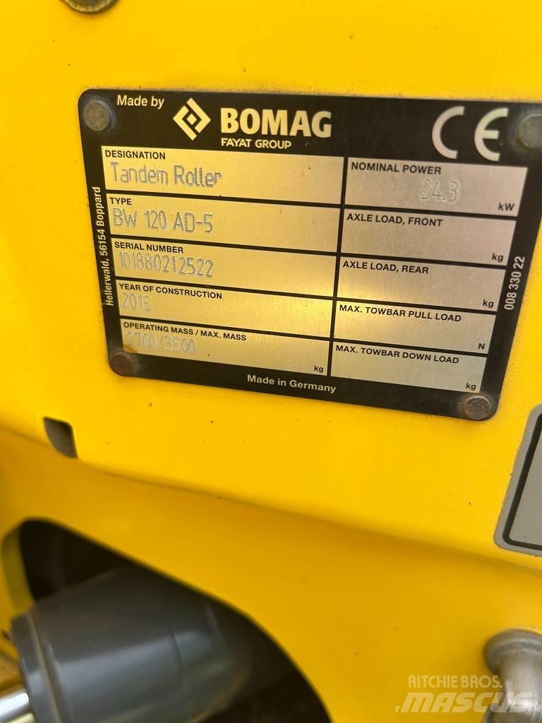 Bomag BW 120 AD-5 مداحل ثنائية الاسطوانة