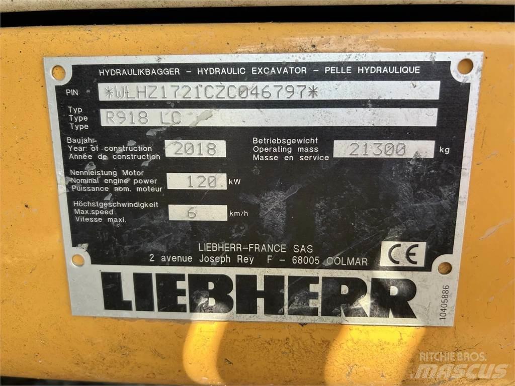 Liebherr R918 LC حفارات زحافة