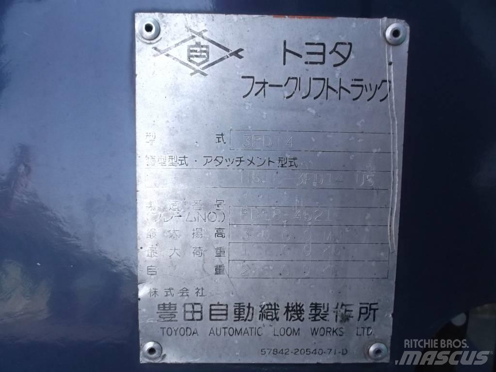 Toyota 3 FD 14 شاحنات الديزل