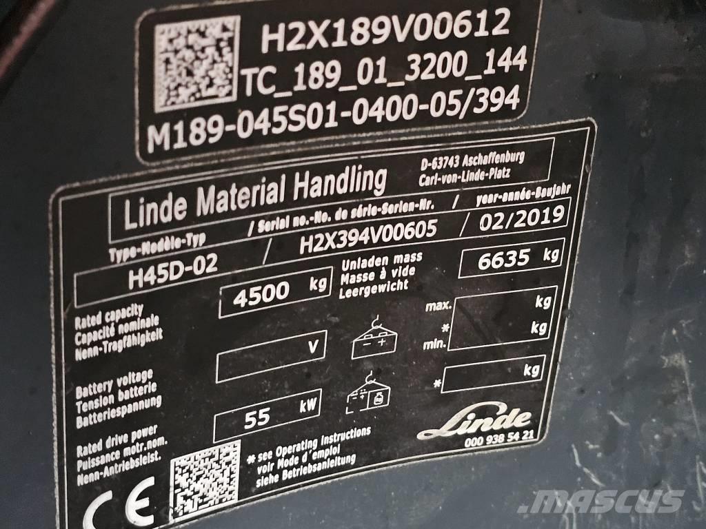 Linde H45D-02 شاحنات الديزل