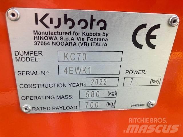 Kubota KC 70 H-4 عربات نقل قلابة للمواقع
