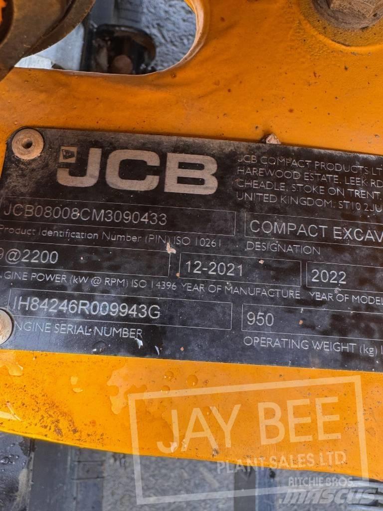 JCB 8008 حفارات صغيرة أقل من 7 طن (حفارات صغيرة)