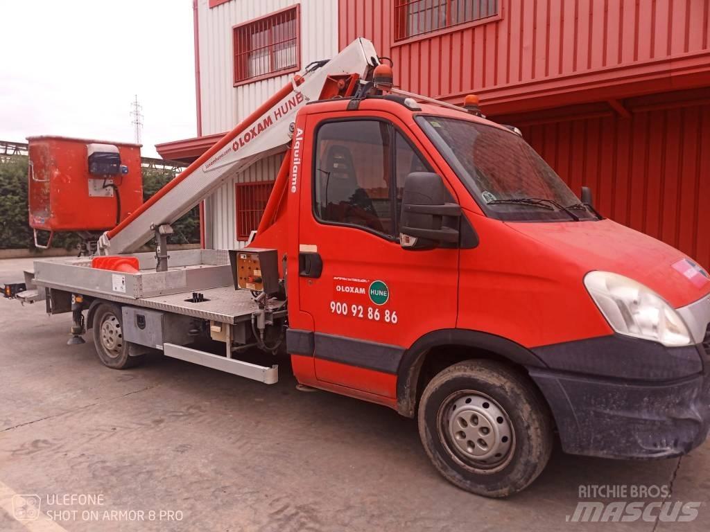 Multitel 160 Alu DS المنصات الهوائية المثبتة على شاحنة