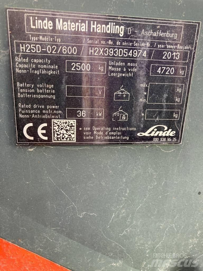 Linde H25D/600/393 شاحنات الديزل
