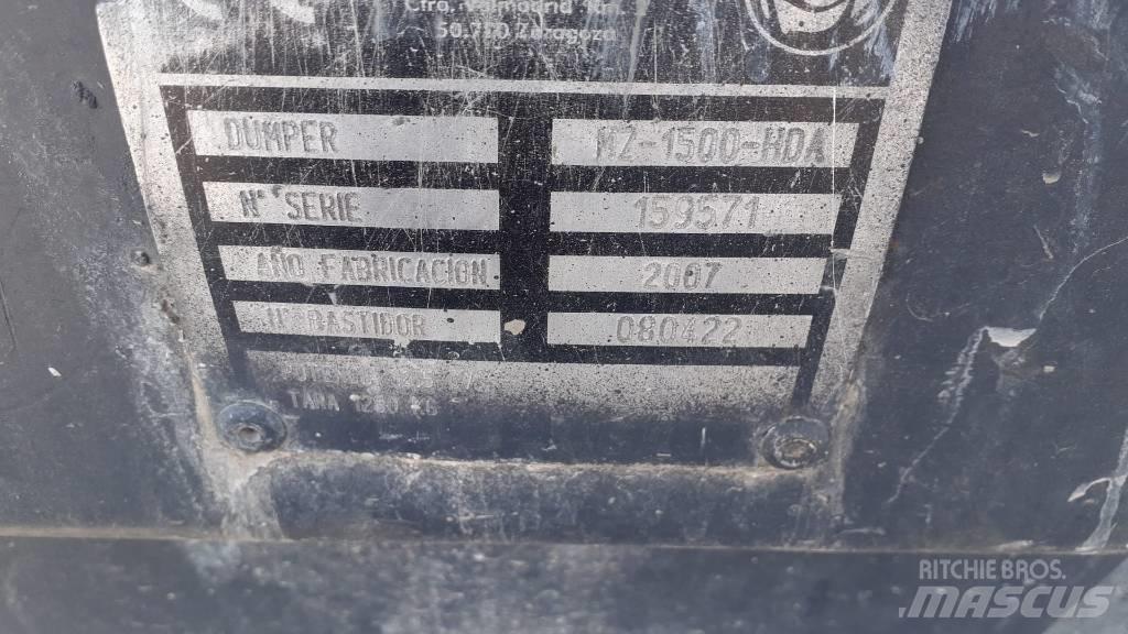 Mz Imer MZ-1500-HDA عربات نقل قلابة للمواقع