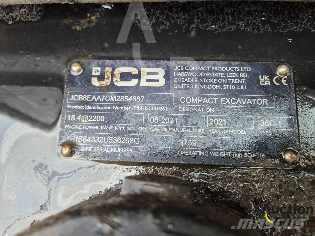 JCB 36C-1 حفارات صغيرة أقل من 7 طن (حفارات صغيرة)