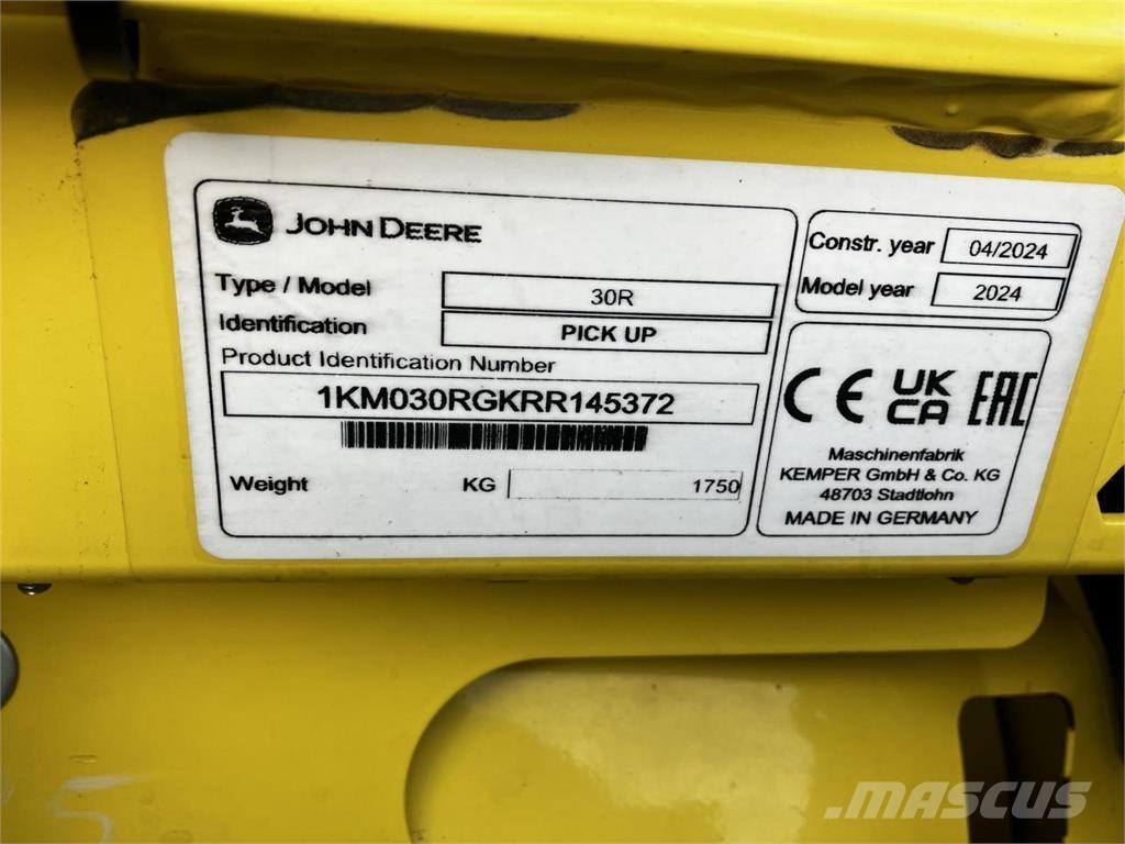 John Deere 30R ملحقات الحصادات