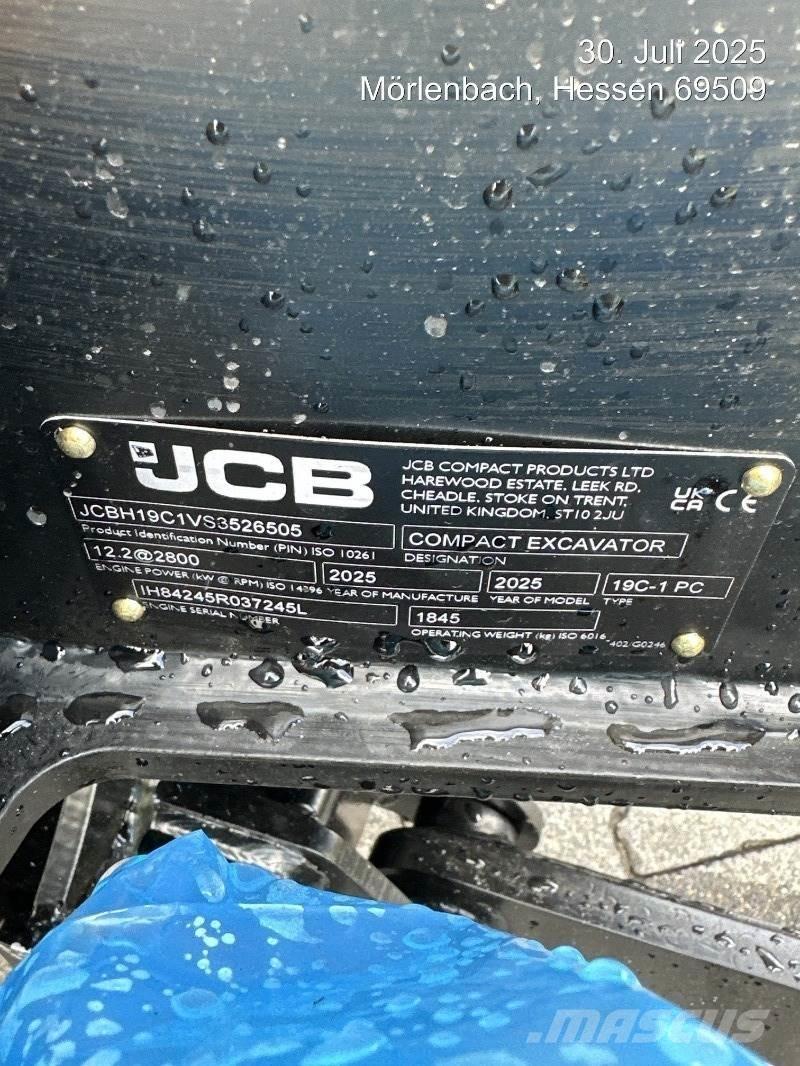 JCB 19C-1 حفارات صغيرة أقل من 7 طن (حفارات صغيرة)