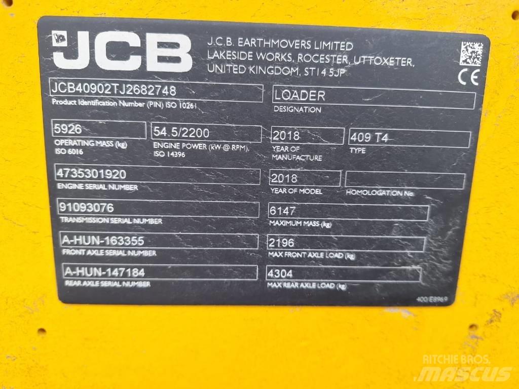 JCB 409 NE T4 لوادر بعجل