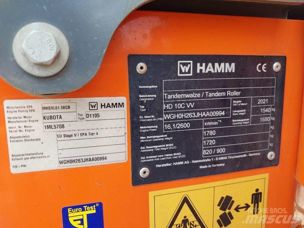 Hamm HD 10 C VV Plate compactors