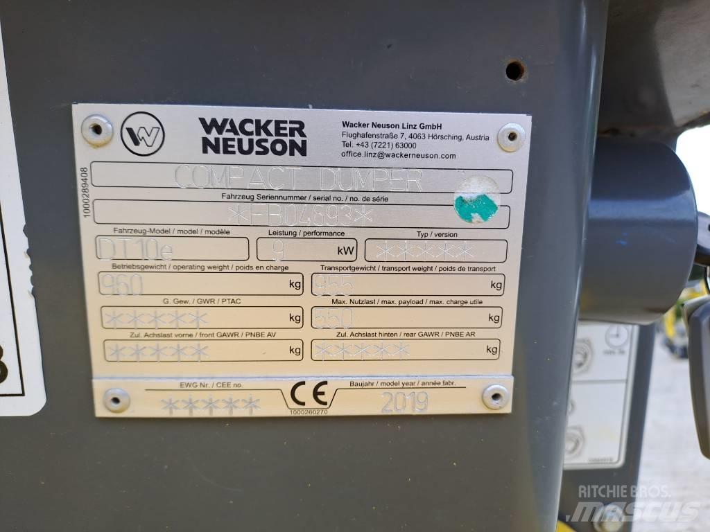 Wacker Neuson DT10e عربات نقل قلابة مجنزرة