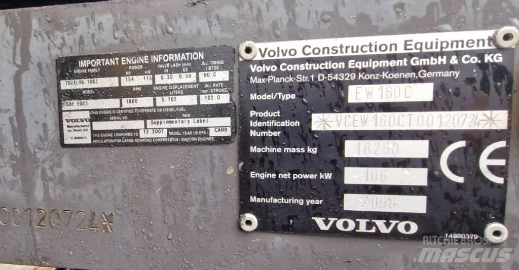 Volvo EW160C حفارات بعجل