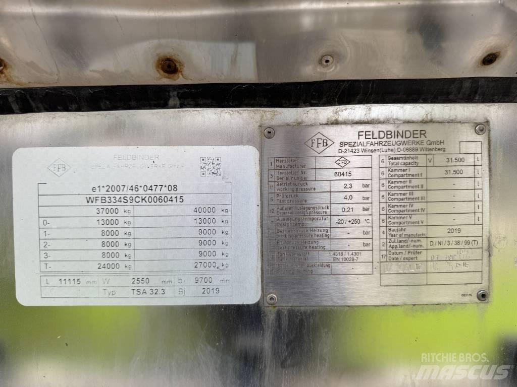 Feldbinder TSA 32.3 مقطورات ذات صهاريج