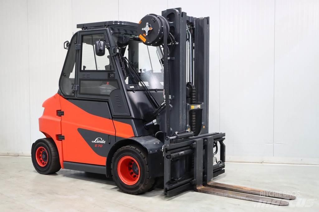 Linde E70-01 شاحنات ذات رافعات شوكية تعمل بالكهرباء
