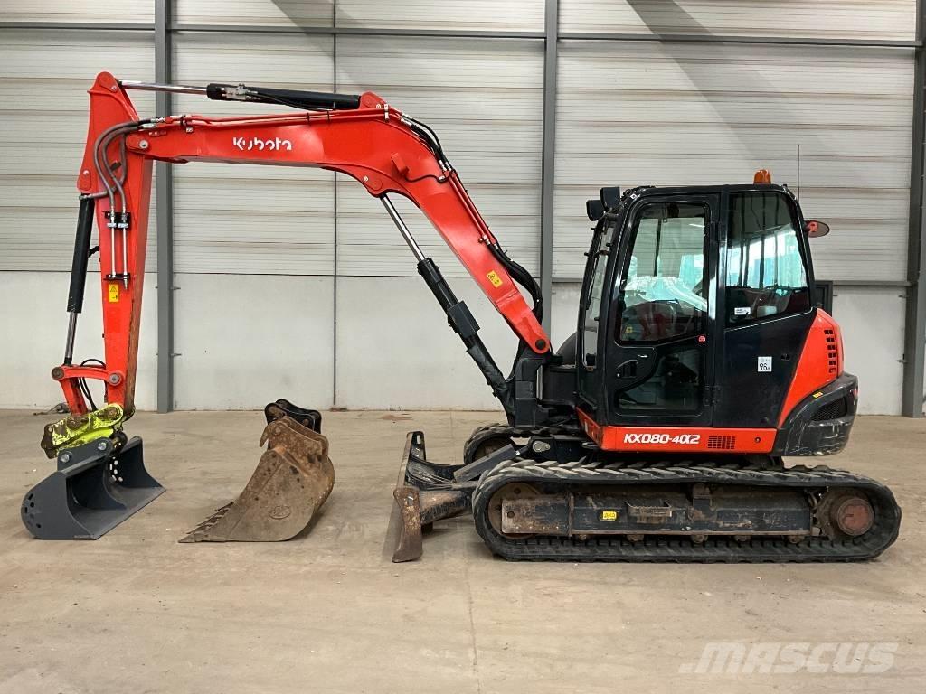 Kubota KX 080-4 A 2 حفارات وسط 7 طن - 12 طن
