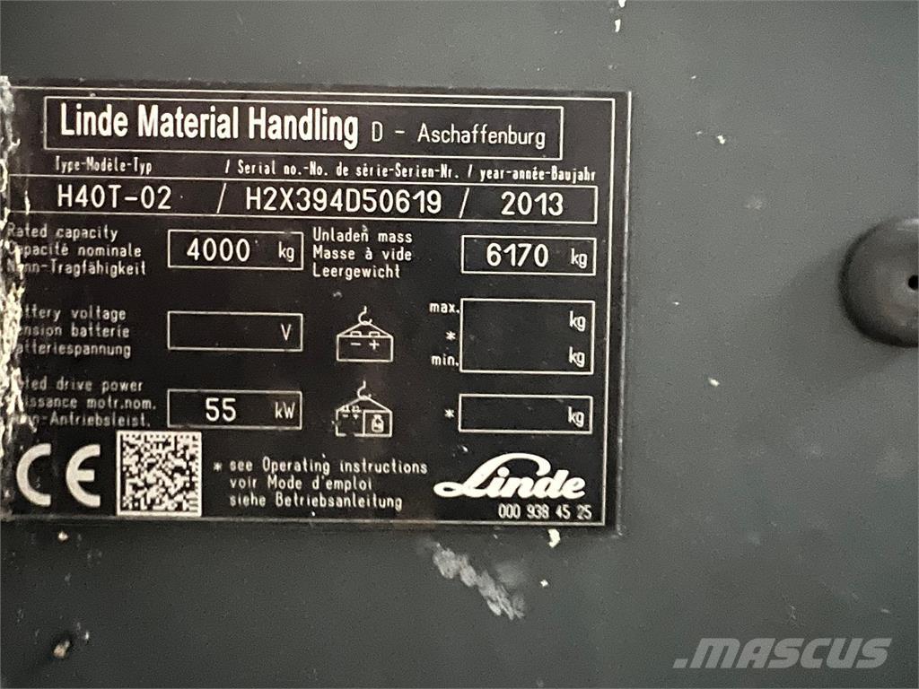 Linde H40T-02 شاحنات LPG