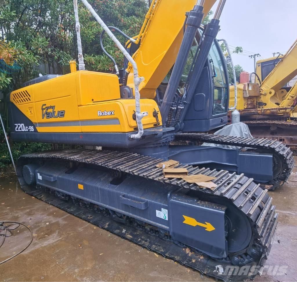 Hyundai R220lc-9s حفارات زحافة